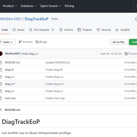 Microsoft Windows において SeImpersonatePrivilege 特権を持つアカウントが DiagTrack サービスを悪用して権限昇格が可能となる手法（Scan Tech Report） 画像