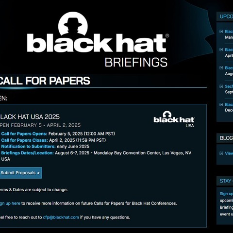 編集部からのおしらせ「Black Hat USA 2025 CFP 応募準備中の若手技術者の方へ」 画像