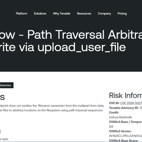 Langflow の files API における任意のファイルが作成可能となるパストラバーサルの脆弱性（Scan Tech Report） 画像