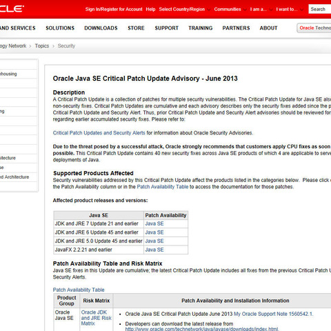 「Oracle Javadocツール」に任意のサイトのコンテンツを表示される脆弱性（JVN） 画像