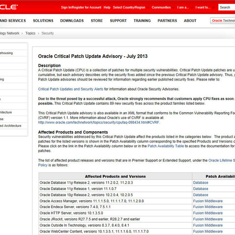 「Oracle Outside In」に複数の脆弱性（JVN） 画像