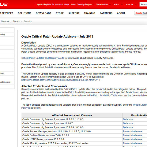 「Oracle Enterprise Manager」にクロスサイトスクリプティングの脆弱性（JVN） 画像
