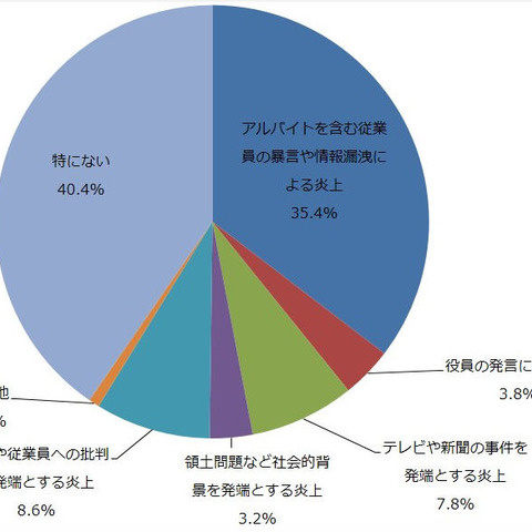 2013年のネット炎上の印象に「アルバイトの暴挙」や「メニュー誤表示」（NRA） 画像