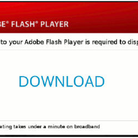 Webページの前面に表示される「Flash Player」更新画面に注意（警察庁） 画像