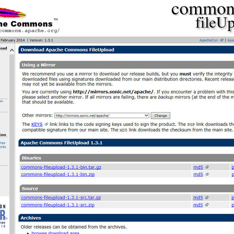 「Apache Commons FileUpload」にDoSの脆弱性、複数製品が影響（JVN） 画像