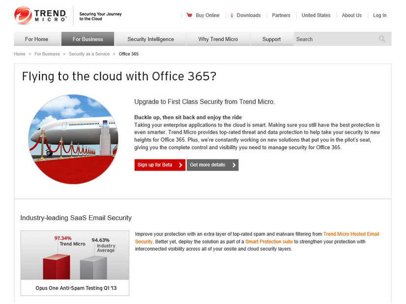 Microsoft Office 365に対するトレンドマイクロの総合的なセキュリティに関する詳細情報（英語）