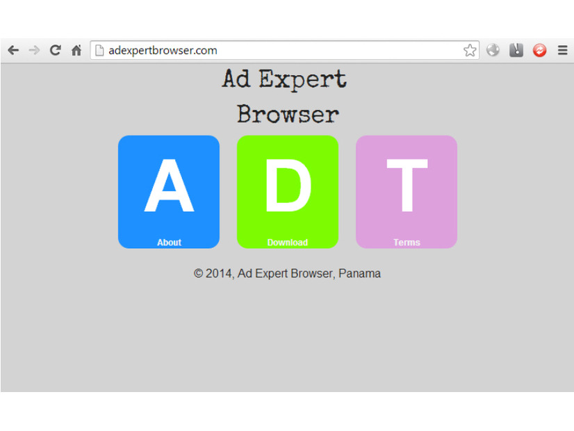 Ad Expert Browserを装うトロイの木馬