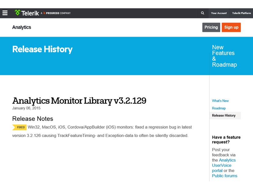 Analytics Monitor Libraryのサイト