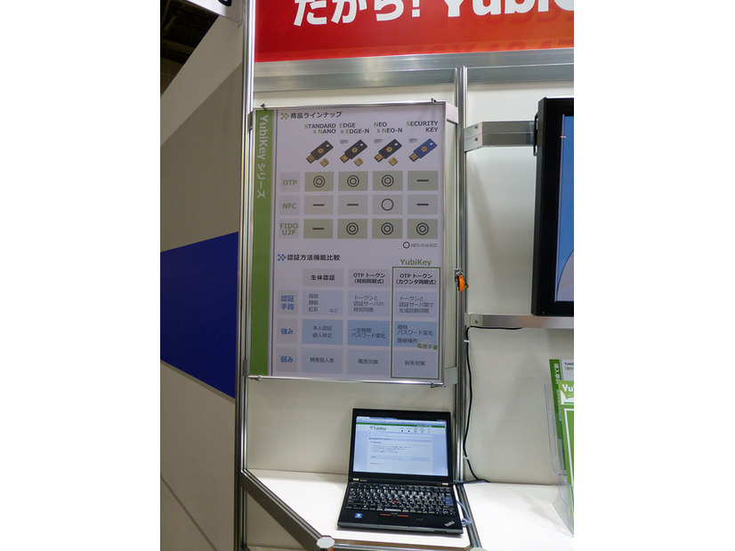 ソフト技研が販売する「YubiKey」は、NFC（近距離無線通信）搭載モデルや認証させたいデバイスのタイプ別など複数の製品があり、FIDO U2F専用モデルを含め、複数のラインナップがFIDOのU2Fに対応している
