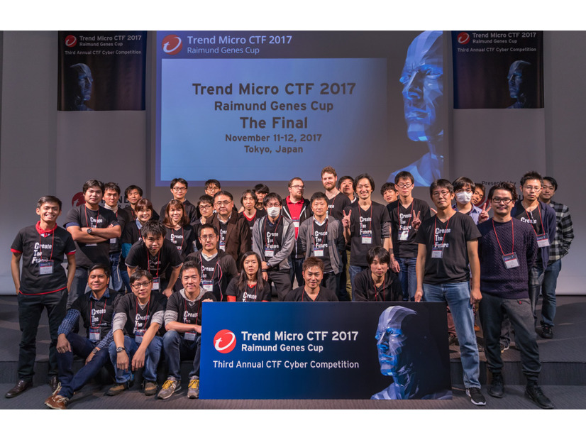 CTFだよ全員集合の図。日本、フィリピン、台湾、アメリカ、アイルランド等世界のトレンドマイクロの技術者が結集した