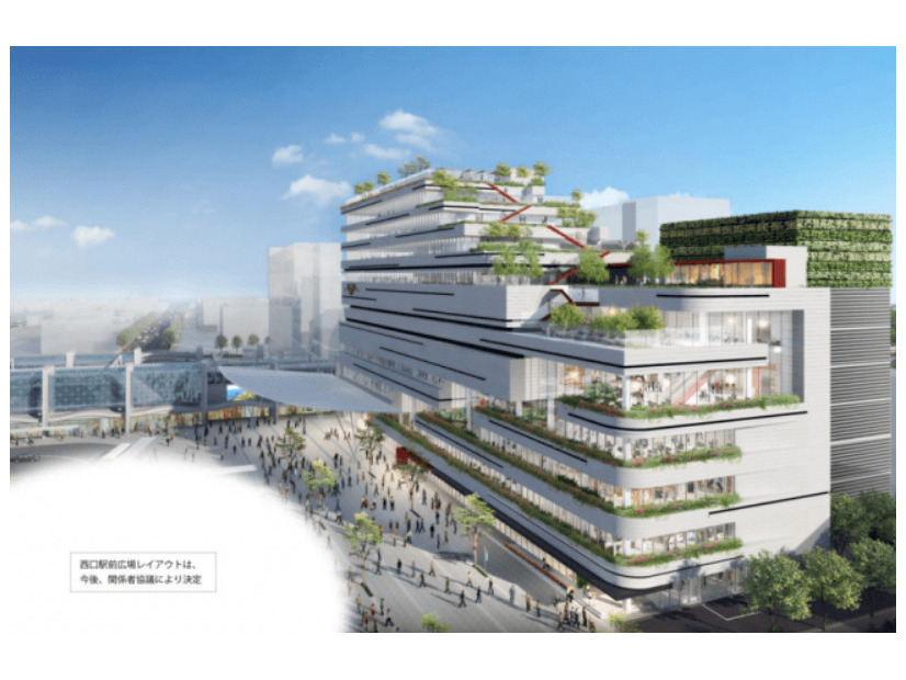 2020年秋にJR宮崎駅西口に開業予定の「JRツインビル」