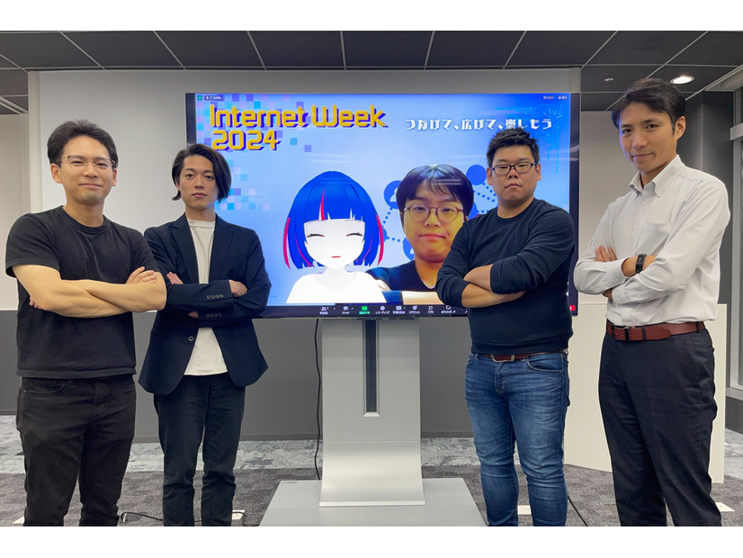 講演者近影（左から）佐藤 信弥 氏、安喜 莞弦 氏、sawa 氏、輿石 隆 氏、小林 裕士 氏、天田 悠 氏