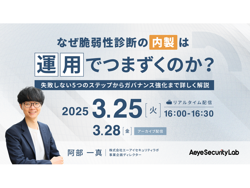 「なぜ脆弱性診断の内製は「運用」でつまずくのか？失敗しない5つのステップからガバナンス強化まで詳しく解説」イメージ
