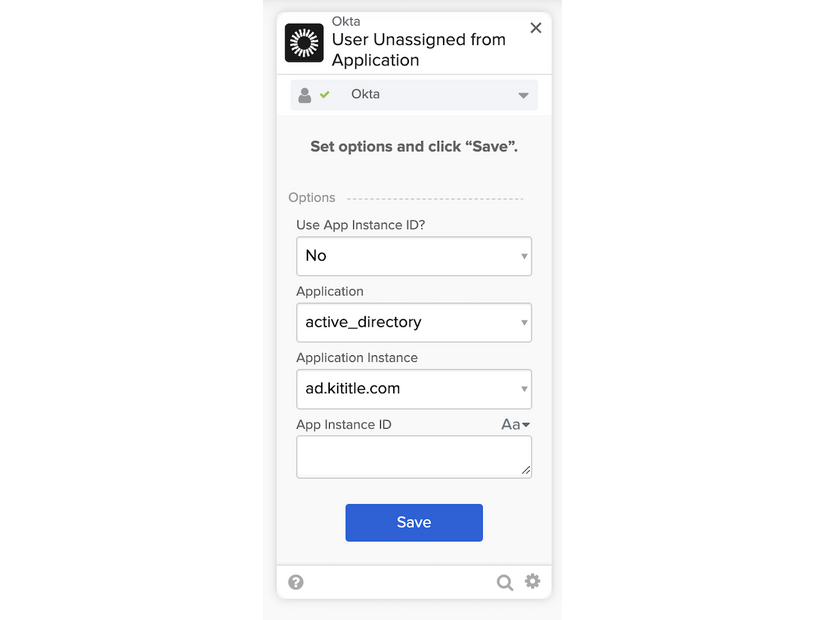 Okta Workflows の実行