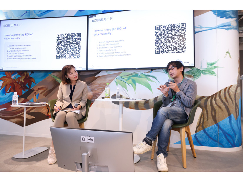 株式会社メルカリ 市原 尚久 氏（右）、Okta Japan株式会社 板倉 景子 氏（左）