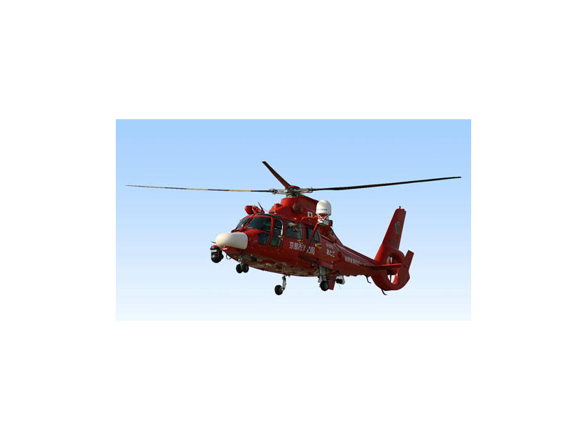 ヘリサットシステムを実装した消防庁ヘリコプター