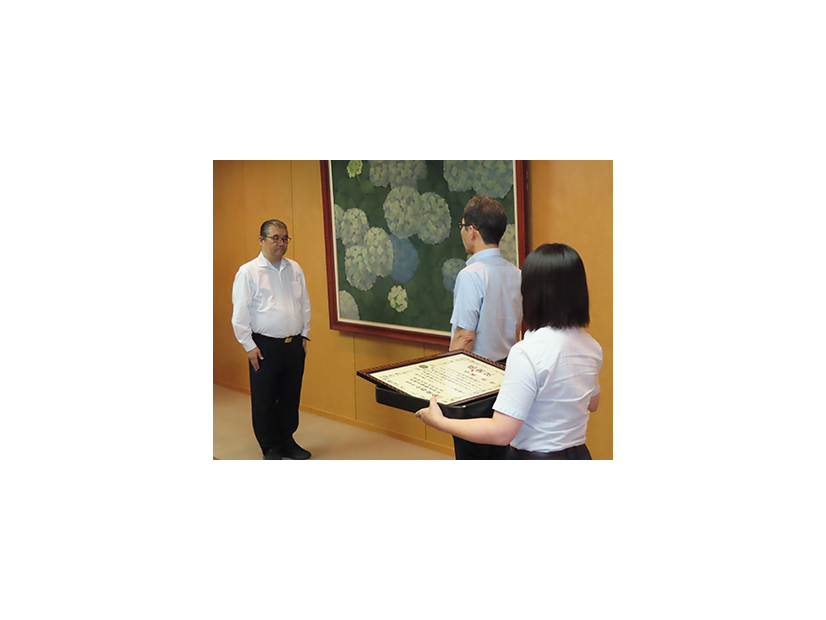 2025年7月10日に行われた授与式の様子