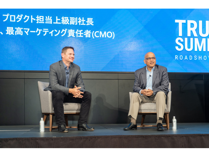 DigiCert,Inc.  チーフ・マーケティング・オフィサー Atri Chatterjee 氏（写真右）と製品担当 シニア・バイス・プレジデント Brian Trzupek 氏（写真左）