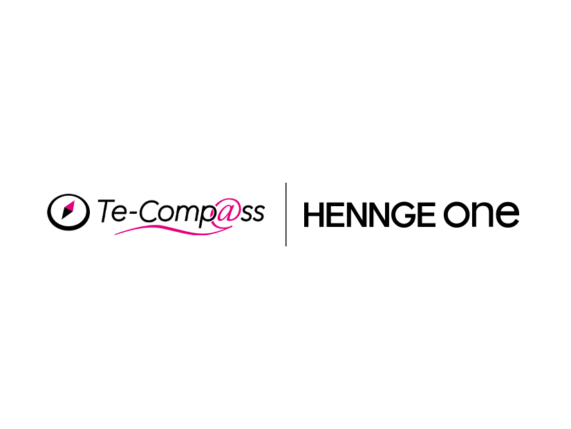 「HENNGE One」と「Te-Comp@ss」のロゴ