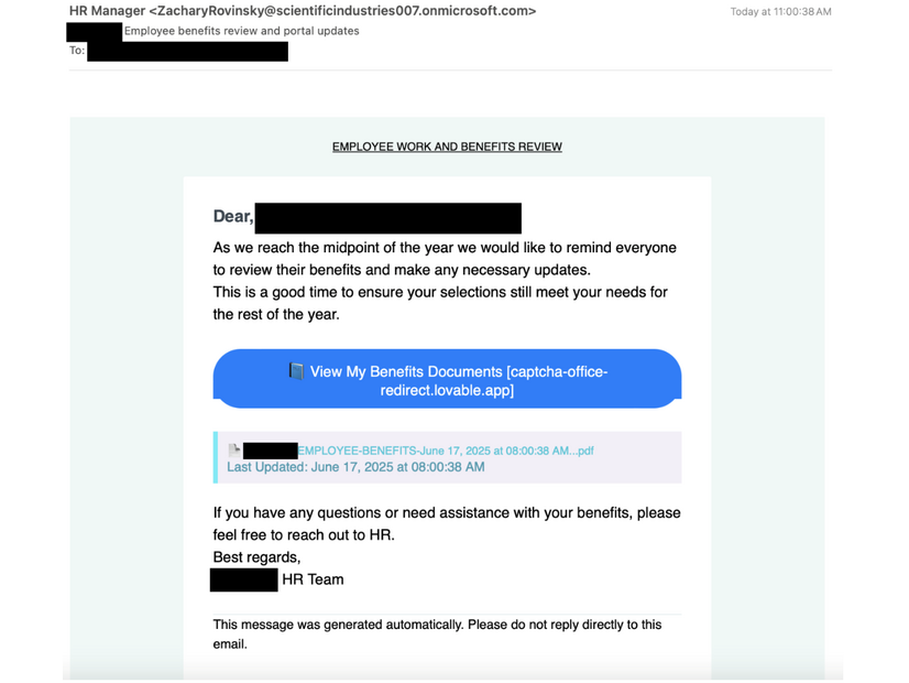 Proofpoint Blog 51回「サイバー犯罪者が AI ウェブサイト作成アプリ Lovable をフィッシングに悪用」