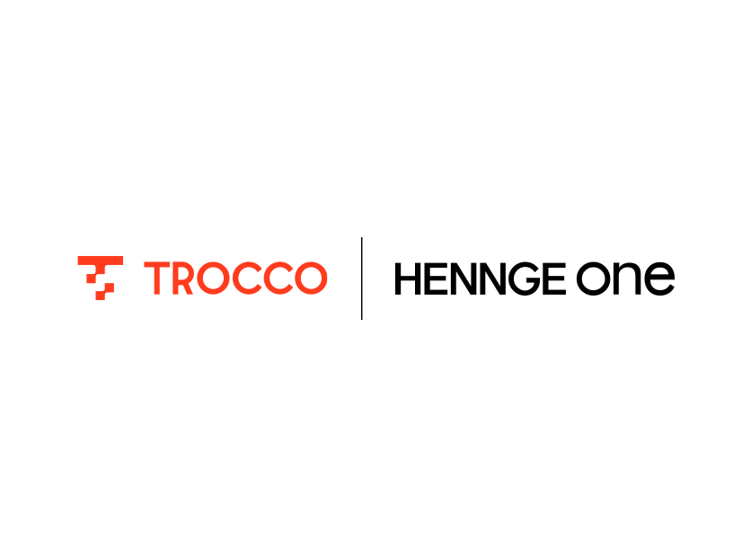 「HENNGE One」と「TROCCO」ロゴ