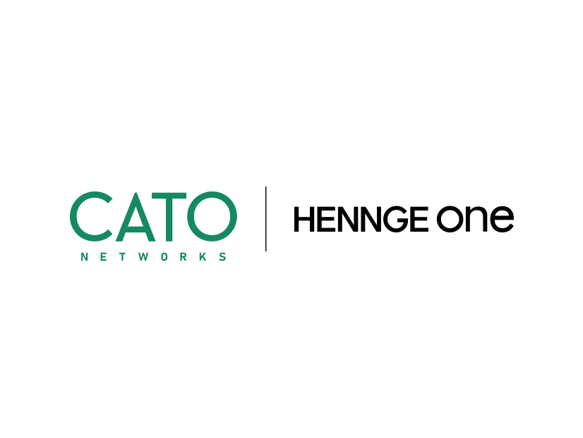 「HENNGE One」と「Cato Networks」のロゴ