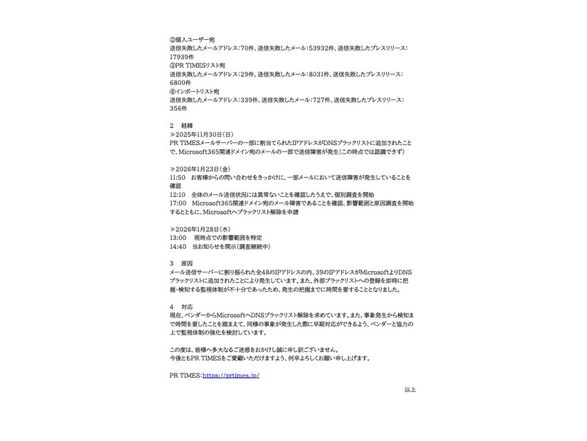 リリース（経緯）