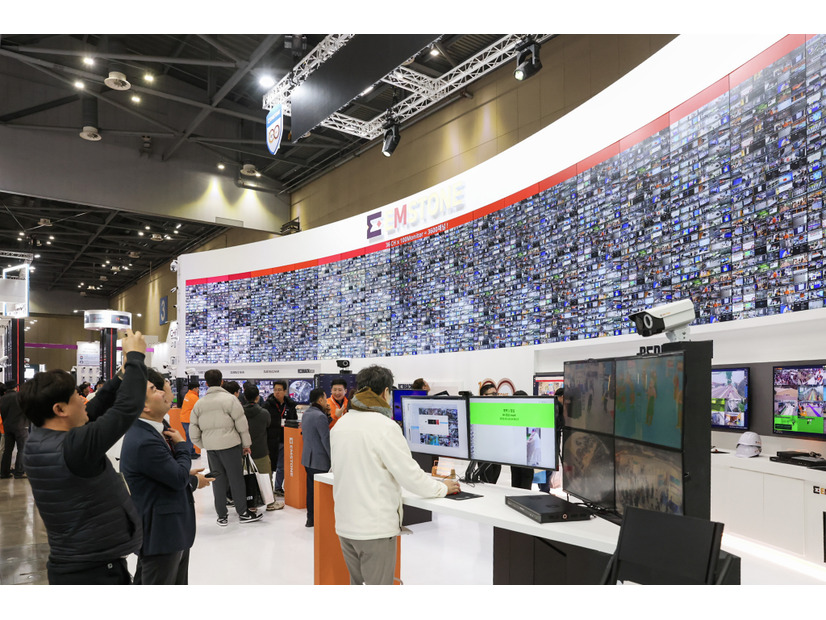 SECON & eGISEC 2026 会場風景（EMSTONE社の計3,600台のカメラ監視映像）