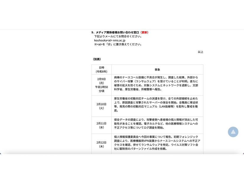 リリース（別表1）