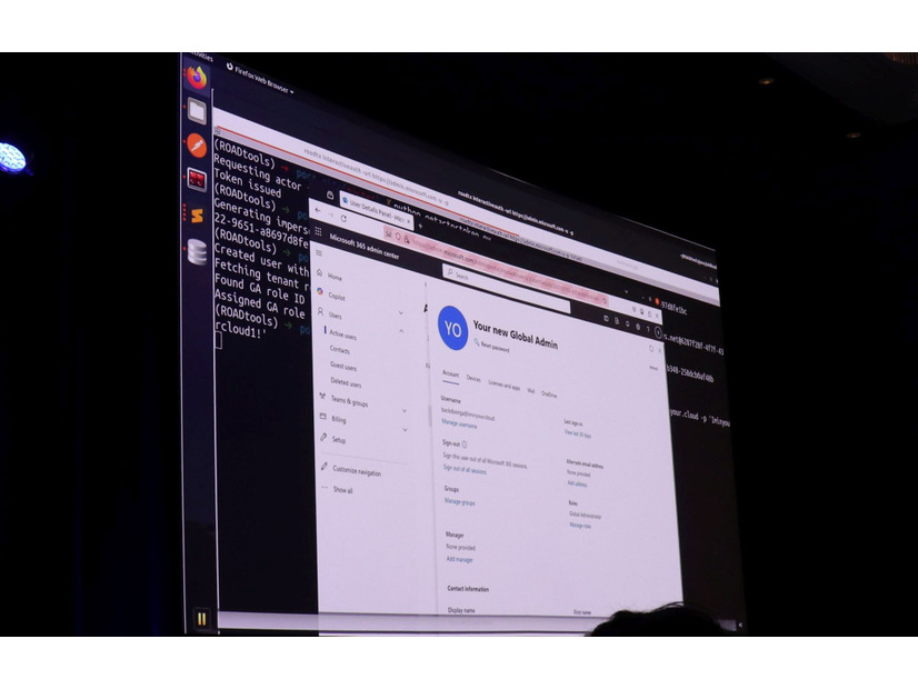 ハッキングデモでは、Entra IDのグローバル管理アカウントを生成して見せた