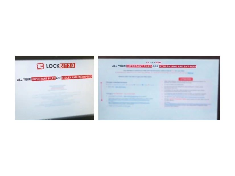 実際の脅迫画面