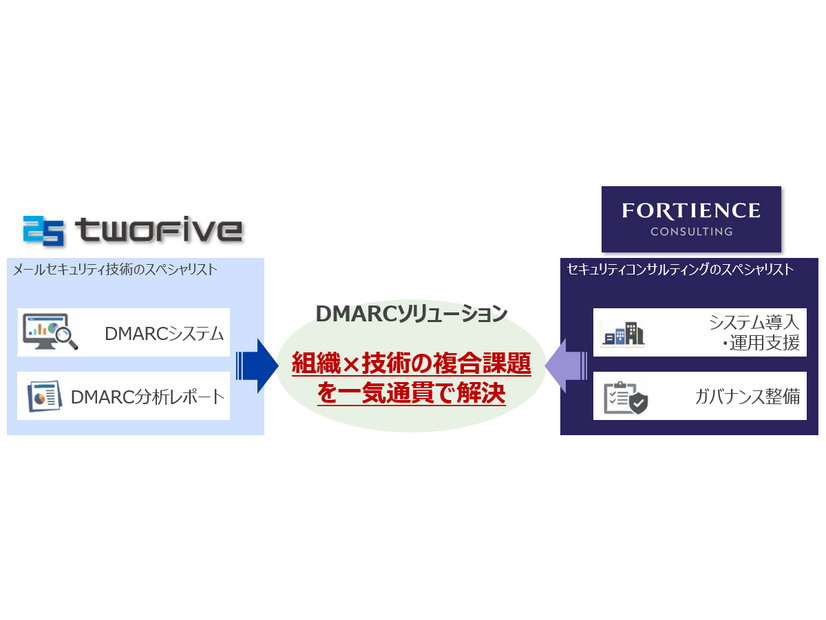 DMARCソリューションにおける体制図