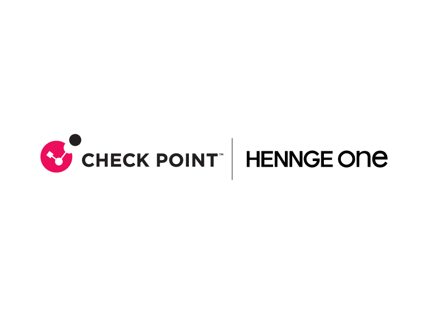 「HENNGE One」と「Check Point」のロゴ