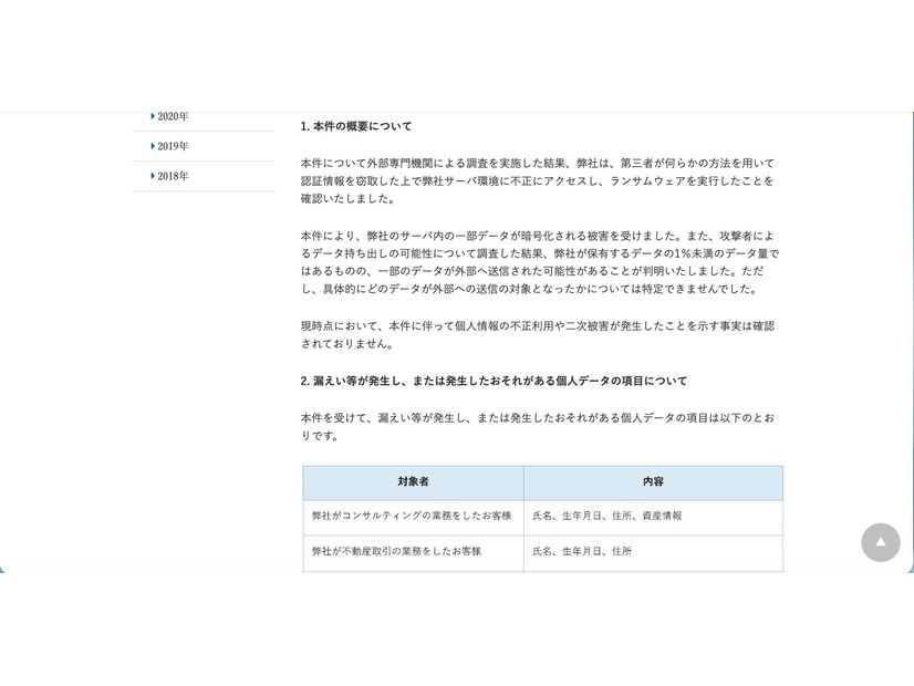 リリース（本件の概要について）