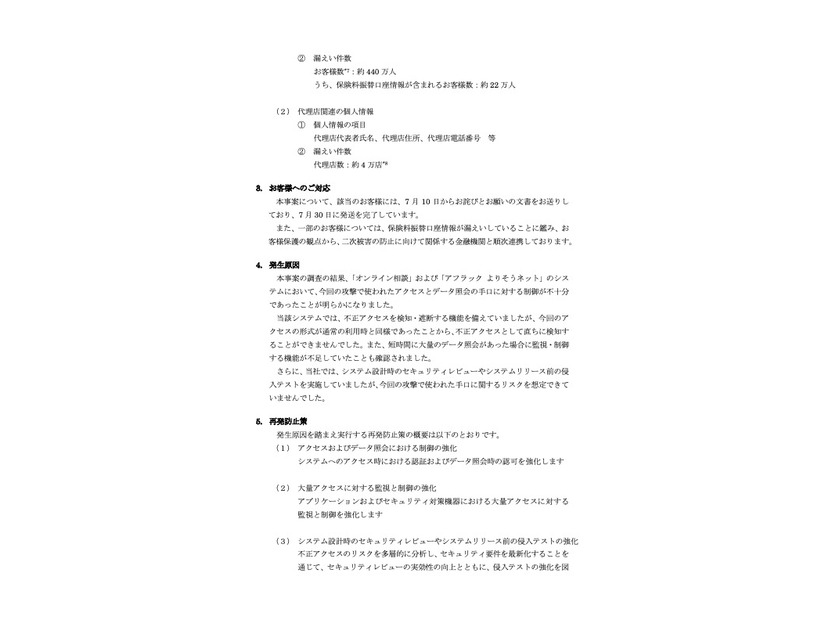 リリース（お客様へのご対応）