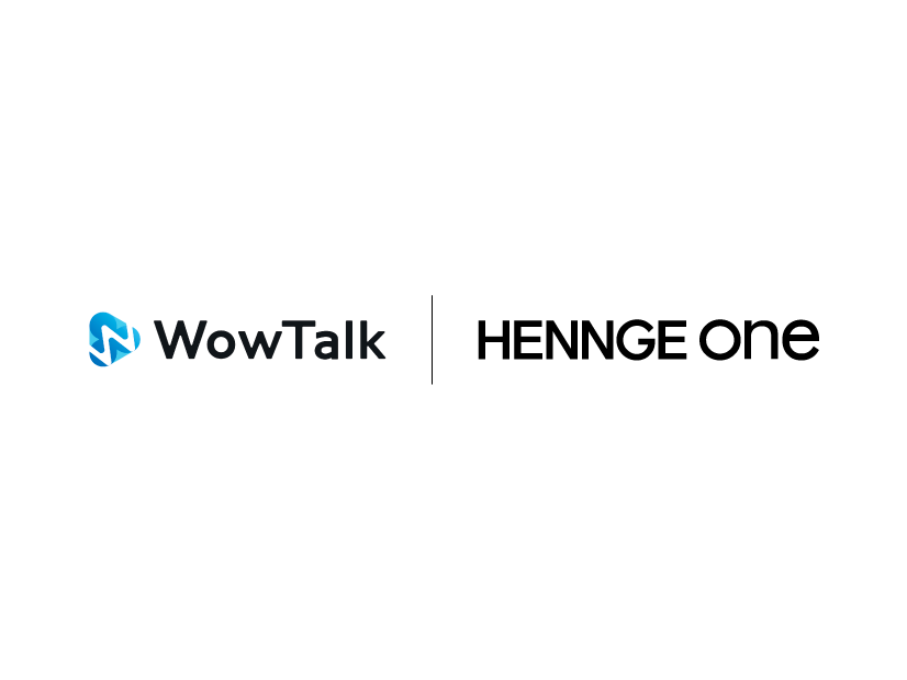 「HENNGE One」と「WowTalk」のロゴ
