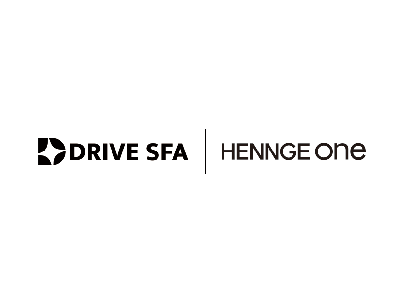 「HENNGE One」と「DRIVE SFA」のロゴ