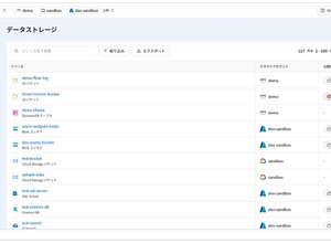 Cloudbase が新たに「データストレージ画面」を提供、データを起点にリソースの一覧を列挙