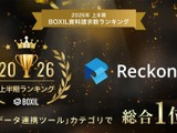 クラウド型データ連携ツール Reckoner が「2026年上半期 BOXIL資料請求数ランキング」データ連携ツールカテゴリで総合 1 位獲得 画像