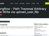Langflow の files API における任意のファイルが作成可能となるパストラバーサルの脆弱性（Scan Tech Report） 画像