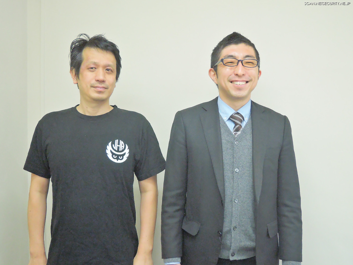 一般社団法人日本ハッカー協会 杉浦 隆幸 代表理事（左）、堤 大輔 理事（右）