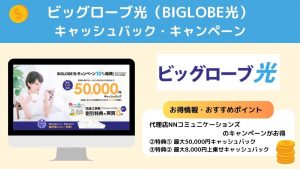 ビッグローブ光　キャッシュバック
