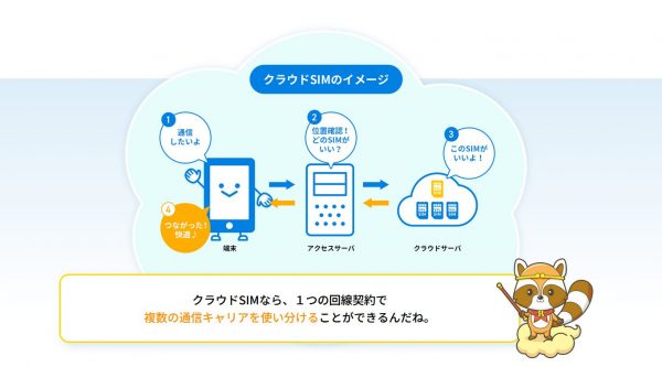 doracoon　クラウドSIMのイメージ