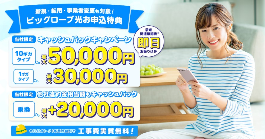 ビッグローブ光 アウンカンパニー